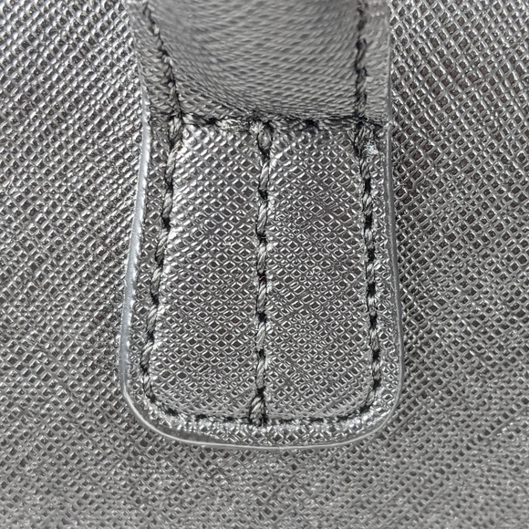 Calvin Klein Saffiano Black Square Tote w/ Detachable Shoulder Strap - Picture 4 of 16